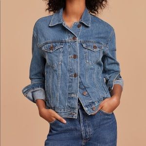 Aritzia Wilfred Free Denim Jacket Blue